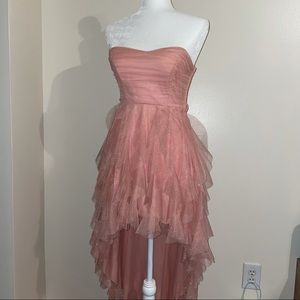 Layered Pink Glittery Dress